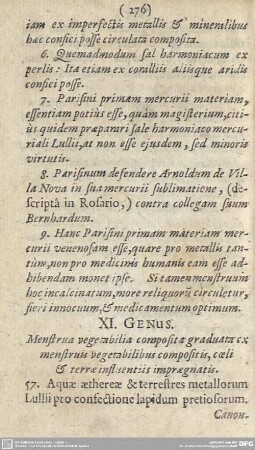XI. GENUS.