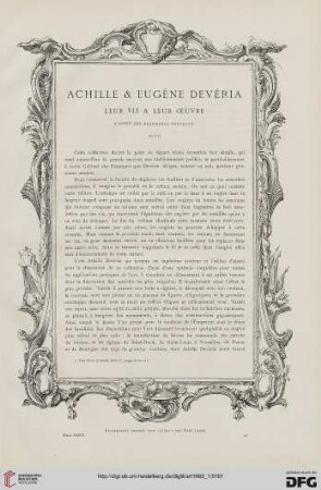 9: Achille & Eugène Devéria, [3] : leur vie & leur oeuvre