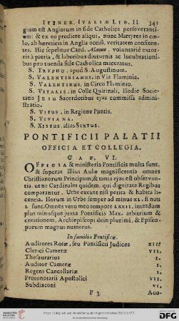 Pontificii Palatii officia et collegia