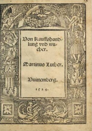 Von Kauffshandlung vnd wucher