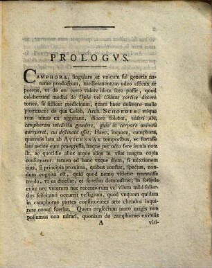 Diss. ... de camphora et partibus quae eam constituunt