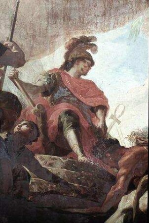 Eine Gesandtschaft der Skythen huldigt Alexander dem Großen