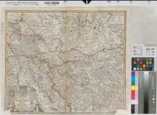 Kleve (Herzogtum) Mark (Grafschaft) Territorialkarte Nova et accurata Cliviae et comitatus Marchiae 18.Jh. 3 dt. Meilen = 6,7 cm 47,5 x 56 farb. Stich: Matthaeus Seutter, Augsburg