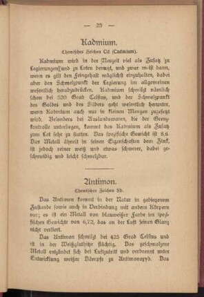 Kadmium. Chemisches Zeichnen Cd (Cadmium).