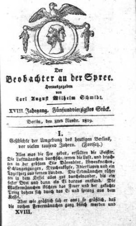 45. Stueck, 8. November 1819