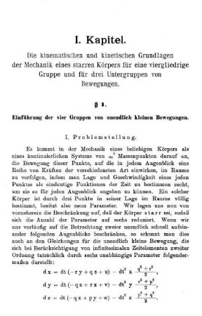 I. Problemstellung