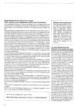 Heute Impfen ist der Schutz für morgen ...