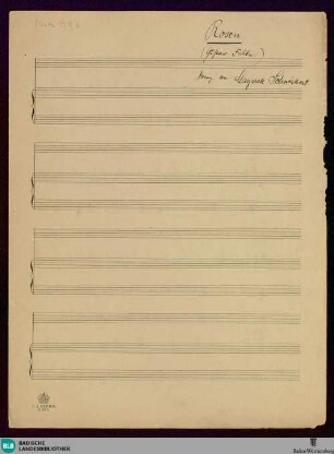 Rosen - Mus. Hs. 1418,6 : V, pf; E; KauS p.110