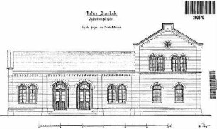 Bronnbach (Tauber): Empfangsgebäude Straßenansicht