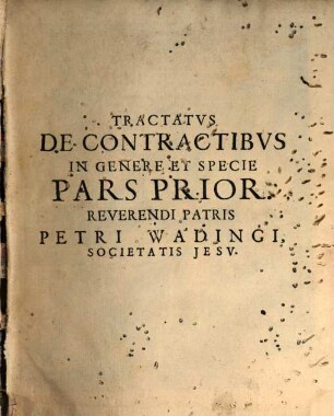 Tractatus de Contractibus