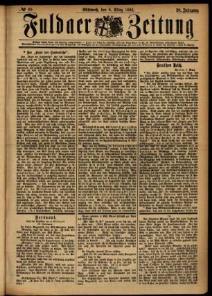 Ausgabe vom Mittwoch, den 08. März 1893.