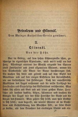 Petroleum und Olivenöl, 2. Olivenöl