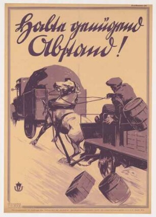 Plakat: Halte genügend Abstand!