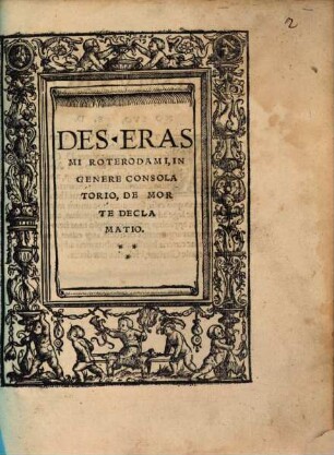 In genere consolatoria de morte declamatio