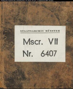 Verzeichnis des Archivs des Minoritenklosters Dortmund