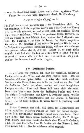 § 9. Dreifache Punkte.