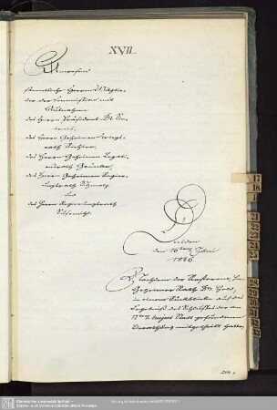 XVII., 16. Juni 1856