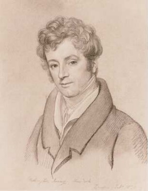 Bildnis des amerikanischen Schriftstellers Washington Irving