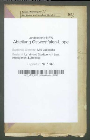 Erblasser: Rabenort gt. Horstmann, Heinrich; Erblasser: Rabenort, Anne Marie Dorothee, geb. Horstmann: