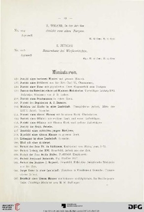 Miniaturen (Nr. 226-278)