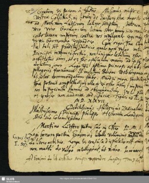 20a) Zwingli, Huldr., Tiguri 13 die Jun. 1527. Philippo Hessorum Landgravio.