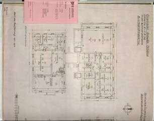 Grundriss: Untergeschoss und Erdgeschoss 1:100