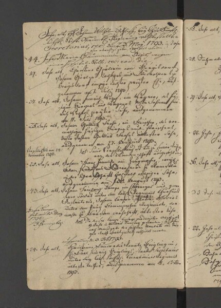 Bürgerbuch der Stadt Zeitz - 1701-1801