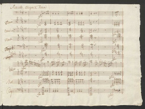 Menuetto. Allegro e vivace