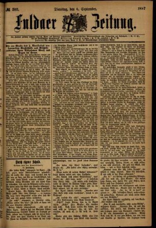 Ausgabe vom Dienstag, den 06. September 1887.