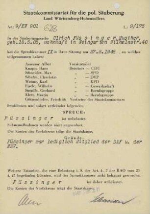 Füssinger, Ulrich