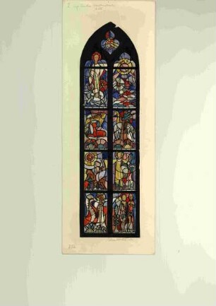 Entwurf für ein Glasfenster in der Evangelischen Kirche in Gladenbach