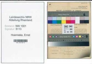 Entnazifizierung Ernst Hoenneke, geb. 31.03.1914 (Angest.)