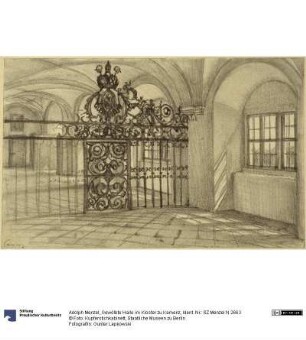 Gewölbte Halle im Kloster zu Kamenz