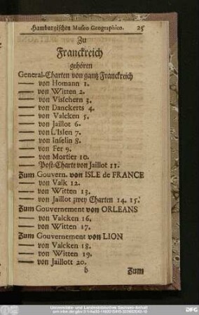 Zu Franckreich gehören
