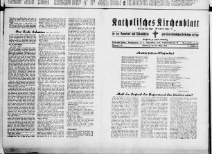 Katholisches Kirchenblatt für das Sauerland und Südwestfalen. 1931-1935