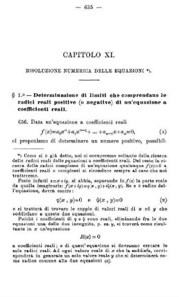 Capitolo XI. Risoluzione numerica delle equazioni.