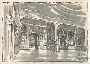 Fischer, Theodor; Nürnberg; Haus Adelsberger - Zimmer (Perspektive)