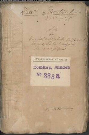 Verzeichnisse der beim Gericht des Domkapitels geführten Prozesse