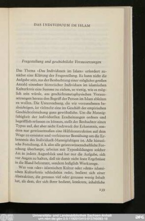 Fragestellung und geschichtliche Voraussetzungen