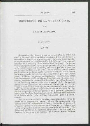 Recuerdos de la guerra civil : XLVII - LII