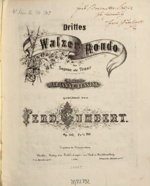 Drittes Walzer-Rondo : für Sopran oder Tenor mit Begl. d. Piano ; op. 60