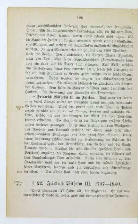 22. Friedrich Wilhelm III. 1797-1840