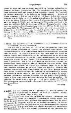 765-766, J. Keidel, Die Handhabung der Medizinalpolizei. Für den Gebrauch der bayrischen Polizeibehörden und Gerichte, der Ärzte und Apotheker, 1905