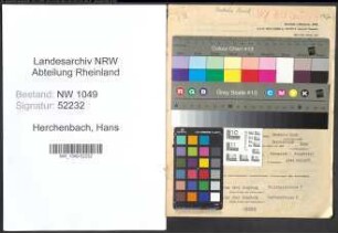 Entnazifizierung Hans Herchenbach , geb. 25.08.1893 (Bankangestellter)