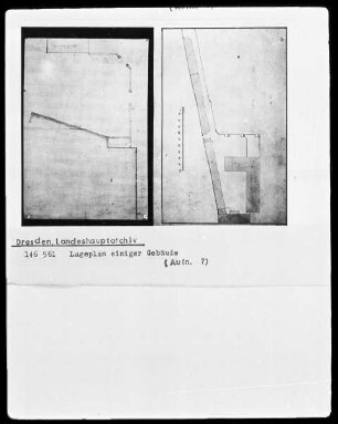 Lageplan einiger Gebäude