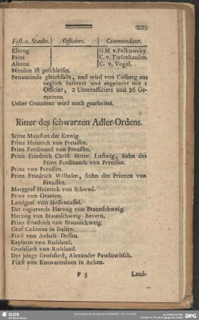 Ritter des schwarzen Adler-Ordens