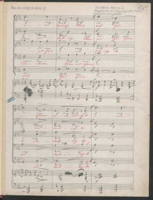 Moses. Arr. Fragmente; V (2), Coro, pf (orch); op.67