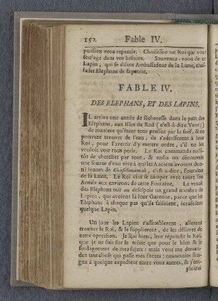 Fable IV. Des elephans, et des lapins.