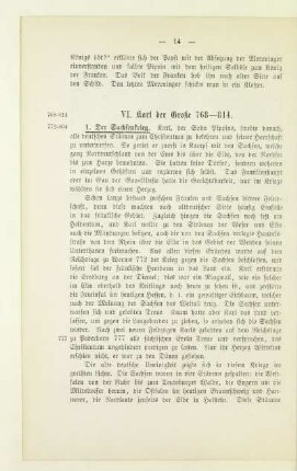 VI. Karl der Große 768 - 814