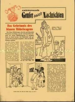 Sonderdruck des "Eulenspiegel" zur Genfer Abrüstungskonferenz 1954